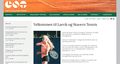 Desktop Screenshot of larvikstaverntennis.no